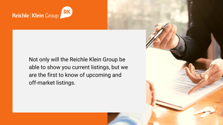 Reichle Klein Group shows current listings and future off-market listings