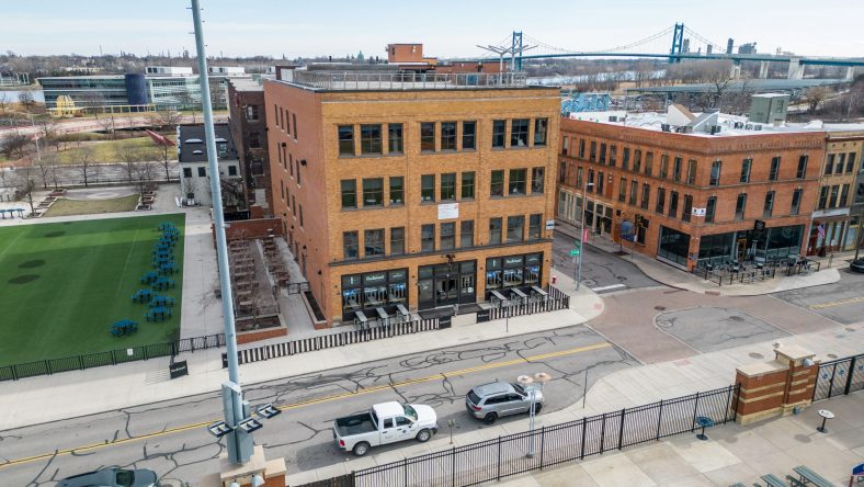 The 7,168 SF lease of the entire third floor overlooks Fifth Third Field and Hensville Park